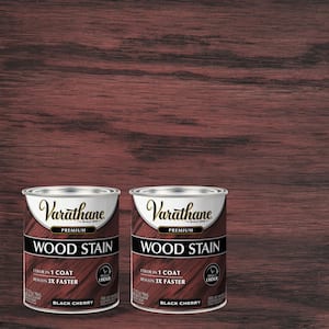 1 qt. Black Cherry Premium Fast Dry Interior Wood Stain (2-Pack)