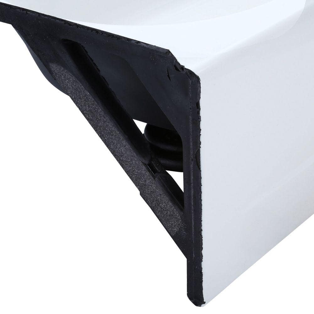 Princeton 61'' White Porcelain Alcove Bathtub with Right Drain