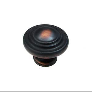 Notre-Dame Collection 1-5/16 in. (34 mm) Brushed Oil-Rubbed Bronze Traditional Cabinet Knob