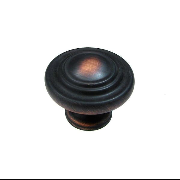 Richelieu Hardware Notre-Dame Collection 1-5/16 in. (34 mm) Brushed Oil-Rubbed Bronze Traditional Cabinet Knob