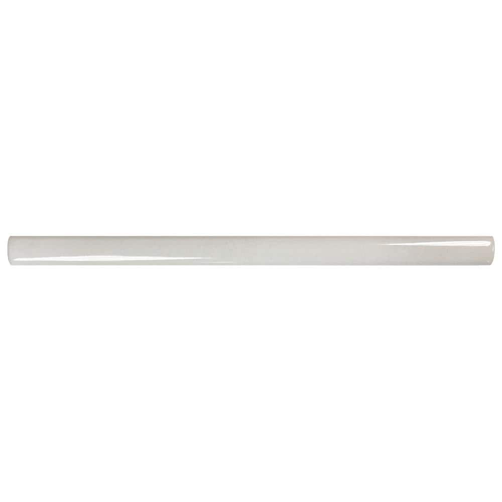 Coco Demi-Bullnose Glossy Cloud White 1/2 in. x 7-7/8 in. Glossy Ceramic Wall Tile Trim price history on PriceWatchPro