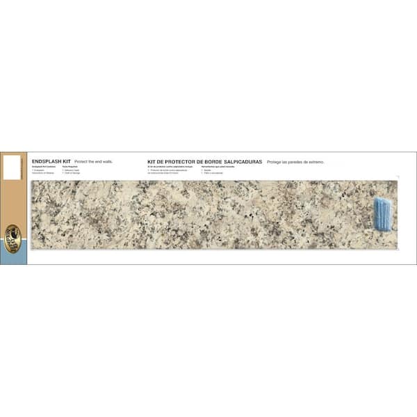 Hampton Bay Hampton Bay Typhoon Ice Endsplash Kit for Laminate Countertop with Eased Edge and Loose Backsplash