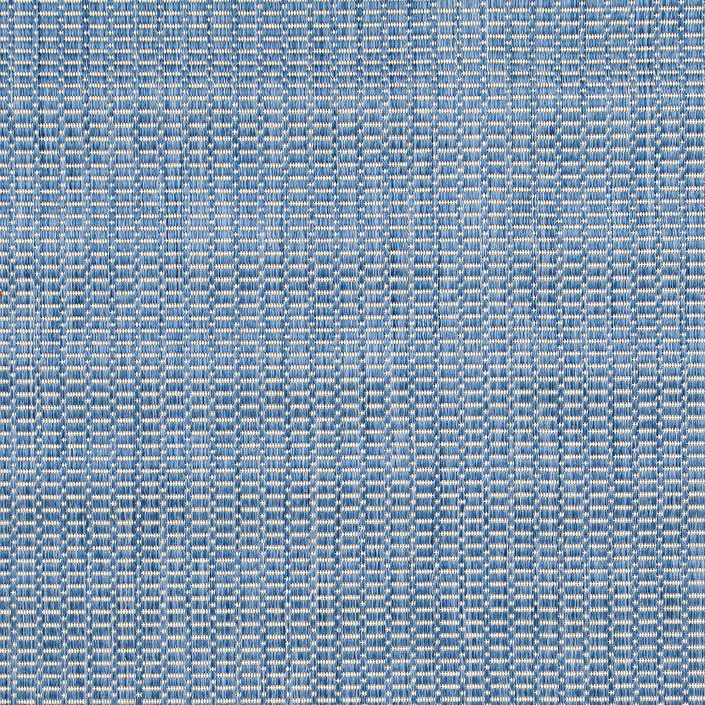 Blue Rectangular Flat Woven Stain-Resistant Synthetic Rug 8'6" x 13'0"