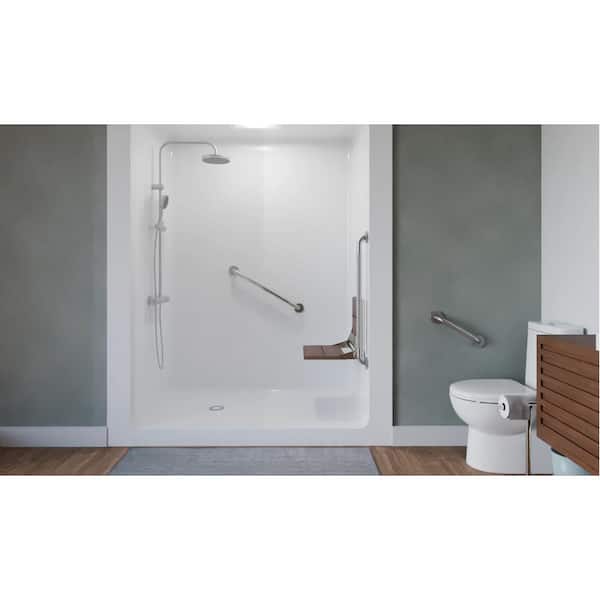 HEALTHCRAFT Easy Mount 18 Grab Bar ADA Compliant for Bath and