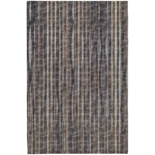 Dream Shag Premium Machine Washable Abstract ADS31 Brown 9 ft. x 12 ft. Area Rug