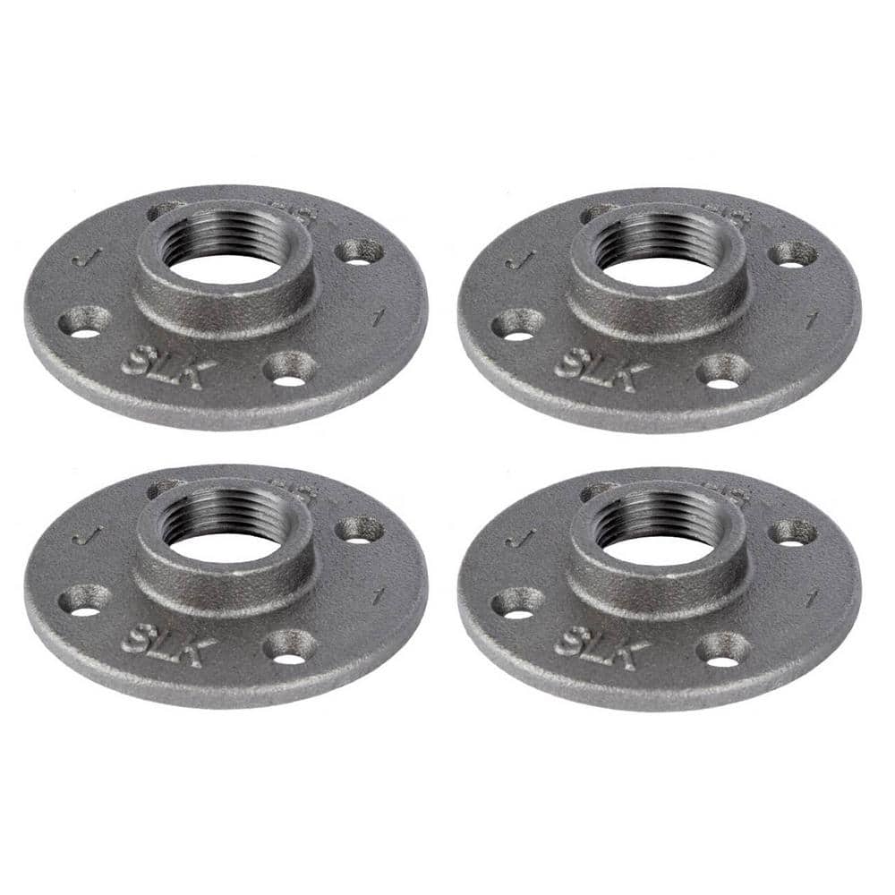 1 in. Iron Black Floor Flange (4-Pack) price history on PriceWatchPro