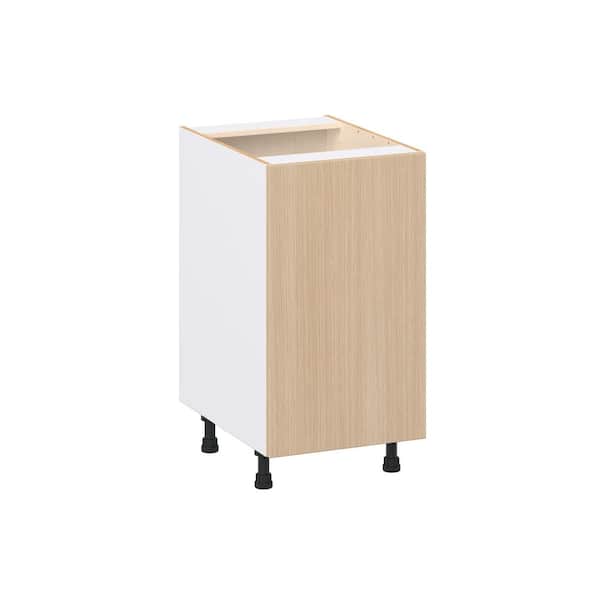 Timberline Mojavi Oak Slab Assembled Base Kitchen Cabinet with Full Height Door (18 in. W x 34.5 in. H x 24 in. D)