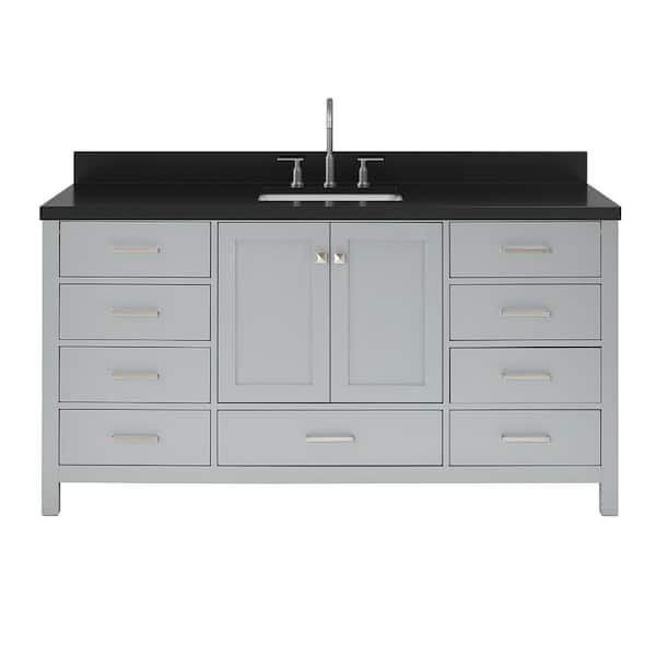 ARIEL Cambridge 66 in. Single Sink Freestanding Bathroom Vanity in