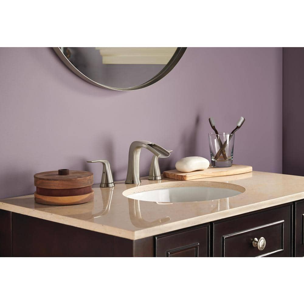Tolva Modern Widespread 2-Handle 16" Stainless Steel Bathroom Faucet