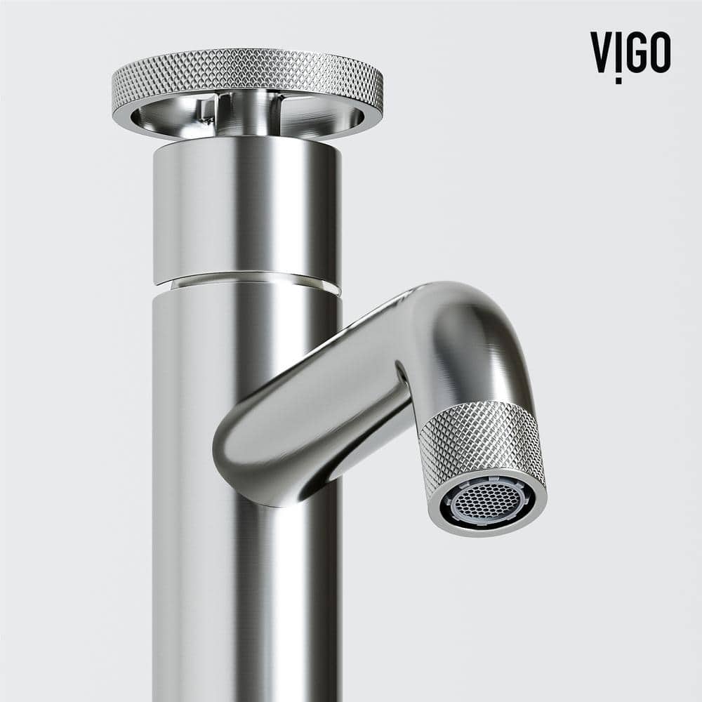 Cass Brushed Nickel Single Handle Vessel Faucet