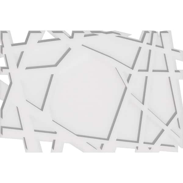 Ekena Millwork 1 in. P X 28 in. W X 18-5/8 in. H Novo Architectural Grade PVC Contemporary Ceiling Medallion