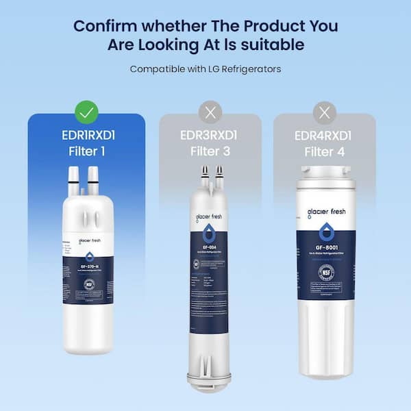 GLACIER FRESH W10295370A Water Filter Replacement For Whirlpool