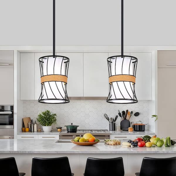 ZSMIHDOH 1-Light Matte Black Modern D...