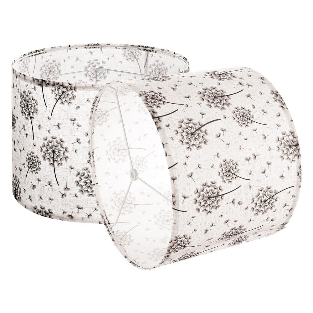 Drum Lamp Shade 2 Set, Mix and Match, 10 in. High, White, Linen, Drum Shade, Replacement Lamp Shade, with Spider, Fitter price history on PriceWatchPro