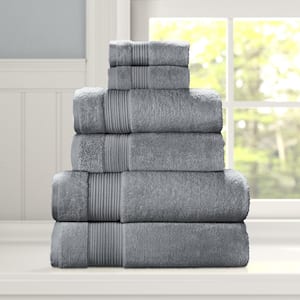 Soma Steel Blue Cotton Bath Towel 2-Piece Set