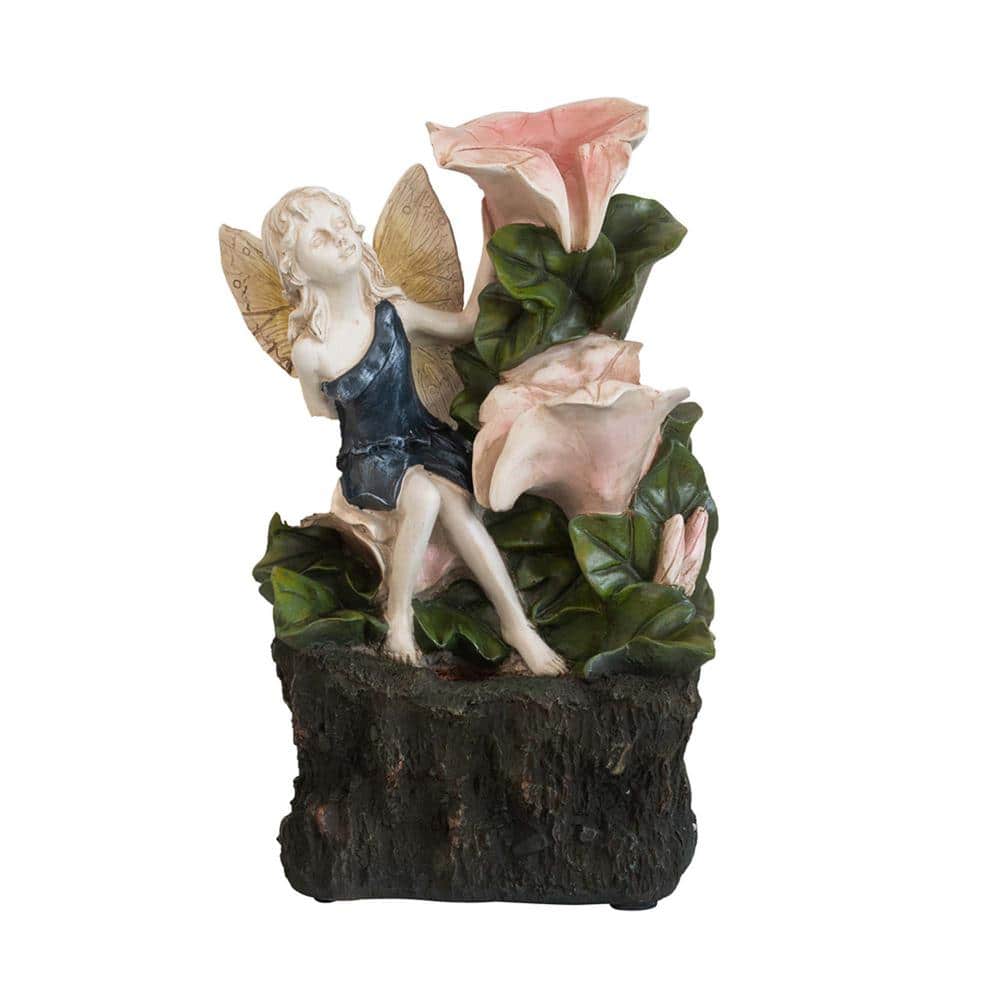 8. 9 x 4.7 x 13. 4 in. Decorative 3 Tier Tabletop Water Urn Fountain with Fairy and LED Light price history on PriceWatchPro