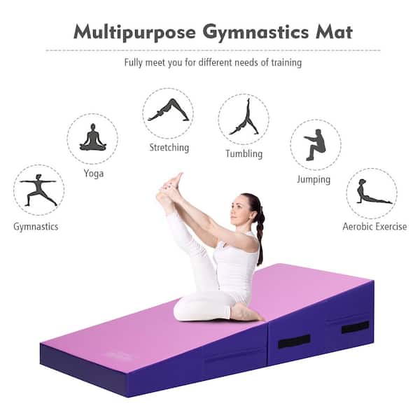 Heavy Duty Gymnastics Folding Exercise Mat Stretching Yoga Home Fitness Aerobics 
