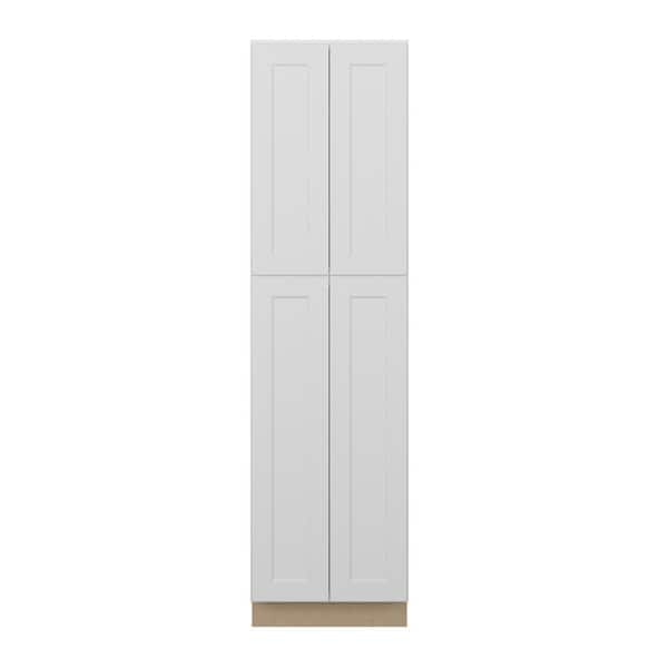 Norfolk Assembled 24 in. W x 90 in. H x 24 in. D Plywood Pantry Cabinet in Painted White