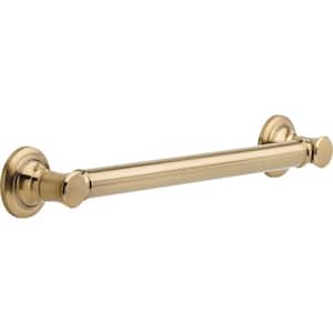 Traditional 18 in. x 1-1/4 in. Concealed Screw ADA-Compliant Decorative Grab Bar in Champagne Bronze