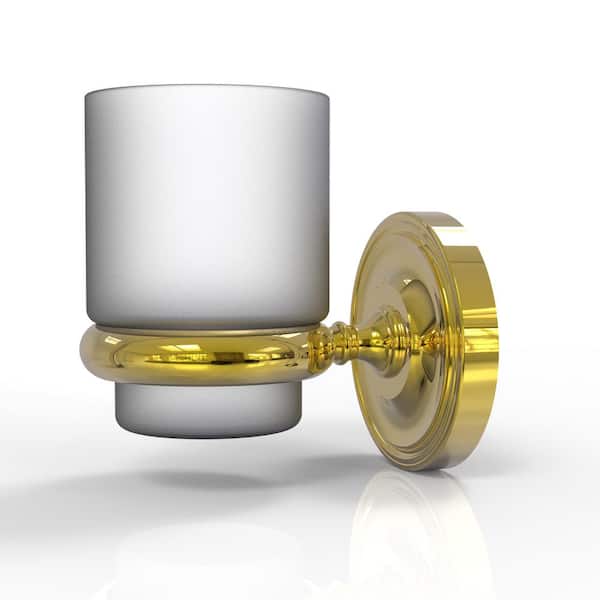 Prestige Regal Collection Wall Mounted Tumbler Holder in Polished Brass