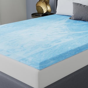 3 in. Full Gel Swirl Memory Foam Mattress Topper