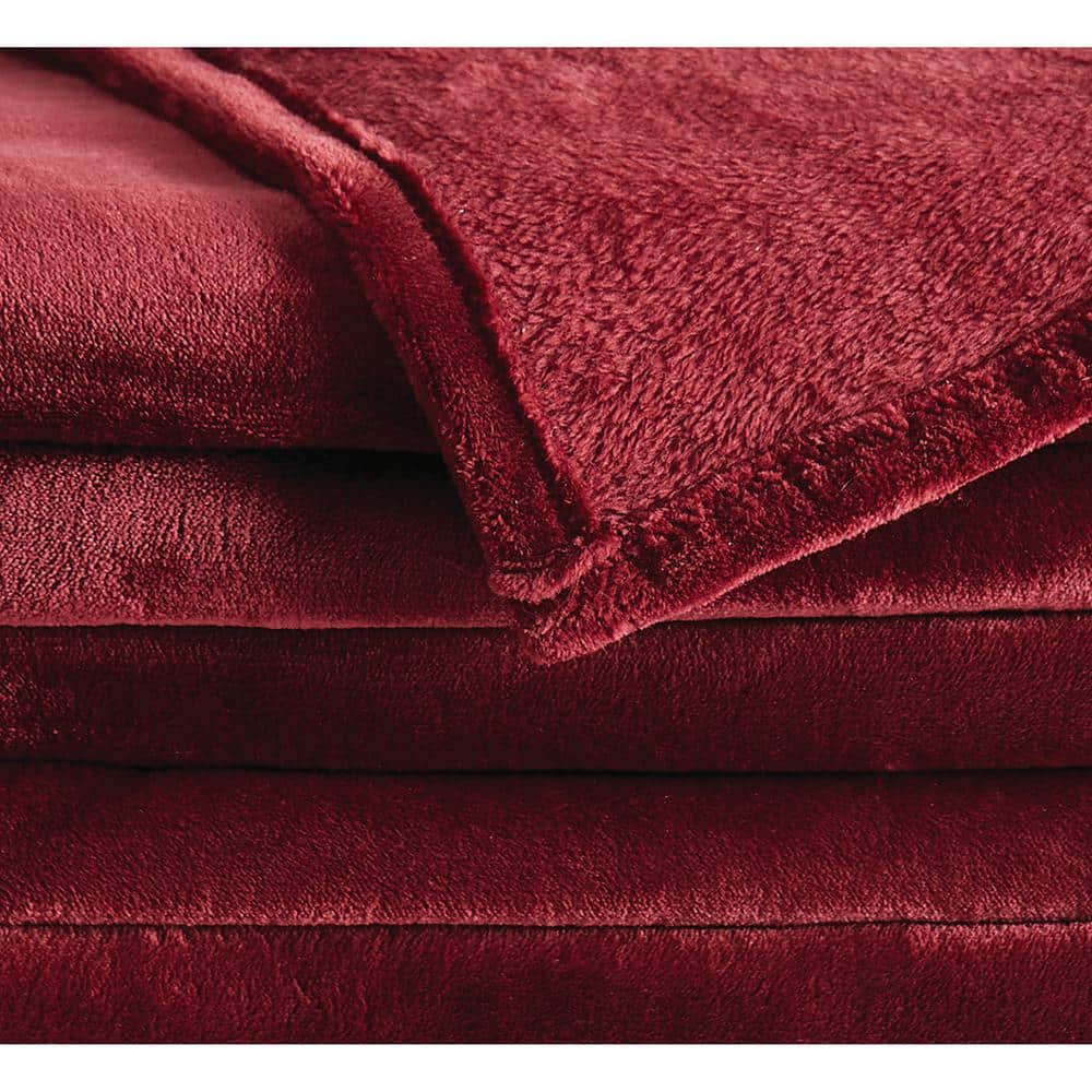 Cabernet Velvet Plush Extra-Large Family Blanket