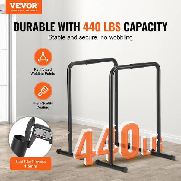 Titan Fitness Dip Bars, Freestanding Paralettes, Adjustable Height Dip Station, Heavy Duty Parallel Bars For Home, Calisthenics Equipment For Tricep