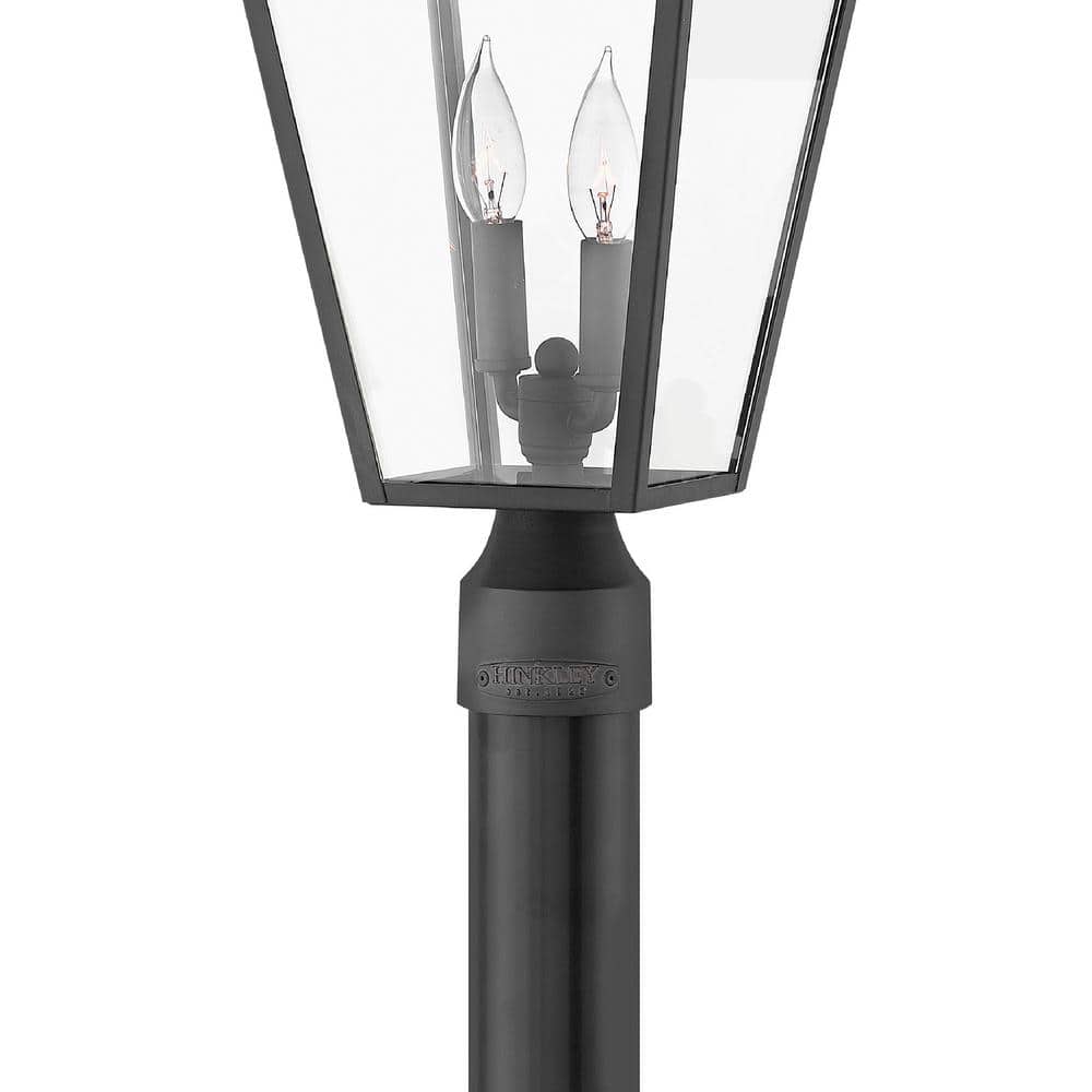Estate Series Alford 20'' Museum Black LED Outdoor Post Lantern