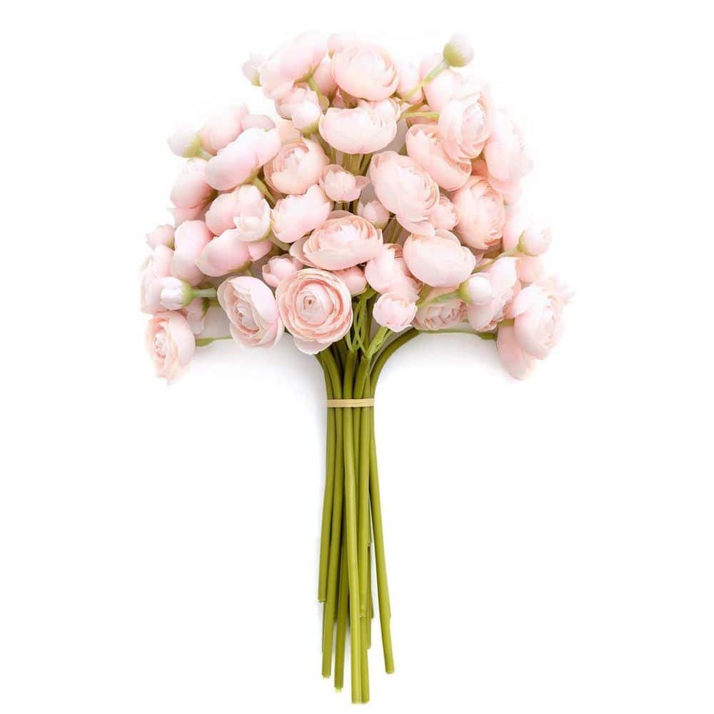 Wedding Series, 11.8 in. H x 4.7 in. W, Light Blush Pink Indoor Artificial 