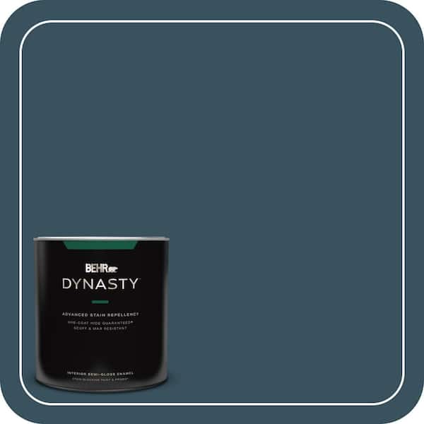 BEHR DYNASTY 1 qt. #PPU13-20 Restless Sea Semi-Gloss Enamel Interior Stain-Blocking Paint and Primer