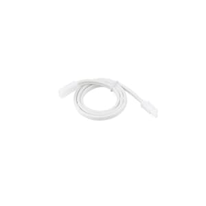 24 in. White Extension Joiner Cable for Line Voltage Puck Light