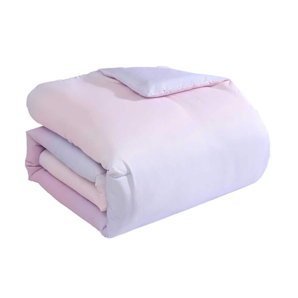 Full Purple Microfiber Reversible Bed in a Bag Set