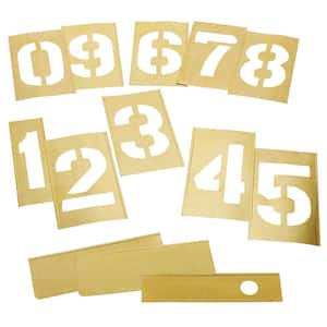 8 in. 13-Piece Stencil Numbers