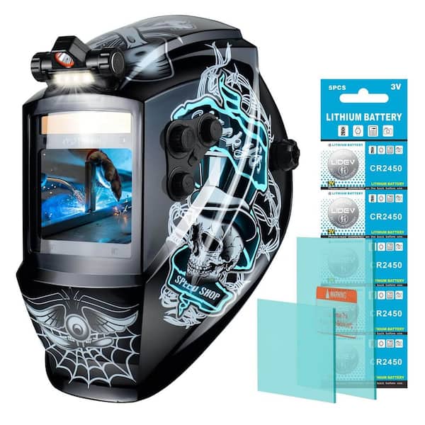 Large View Auto-Darkening Welding Helmet with True Color