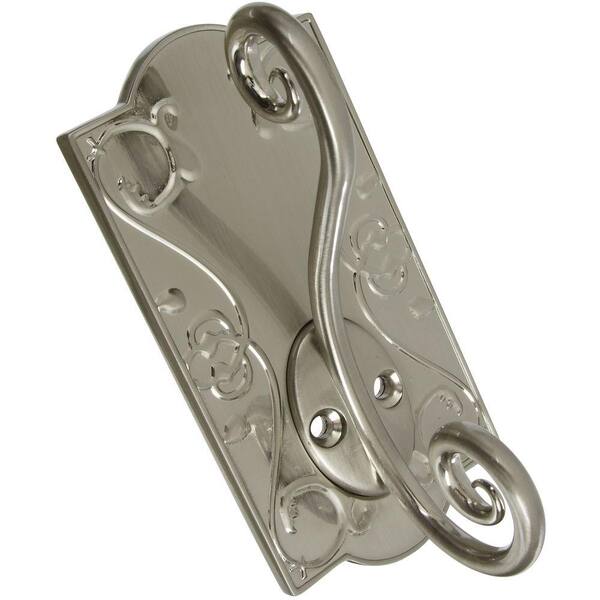 Stanley-National Hardware Victoria 4-3/4 in. Coat and Hat Hook in Satin Nickel-DISCONTINUED