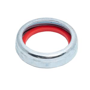 1-1/2 in. Sink Drain Pipe Zinc Slip-Joint Nut with Rubber Reducing Washer