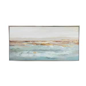 1 Piece Framed Abstract Art Print 29.5 in. x 59.1 in.