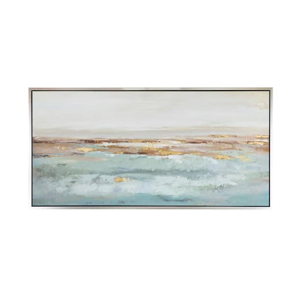 A & B Home 1 Piece Framed Abstract Art Print 29.5 in. x 59.1 in.