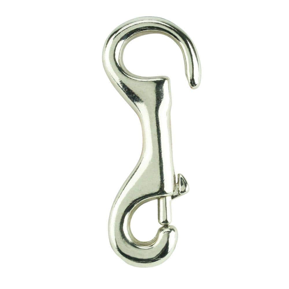 Everbilt 1/4 in. Nickel-Plated Open Eye Bolt Snap 43934 - The Home