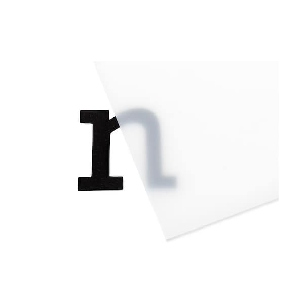 Falken Design 12 in. x 12 in. x 1/4 in. Thick Acrylic White Translucent 50%, 2447 Sheet