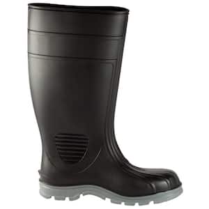 Men's Size 6 Black Poultry Tuff Industrial Steel Toe PVC Boot
