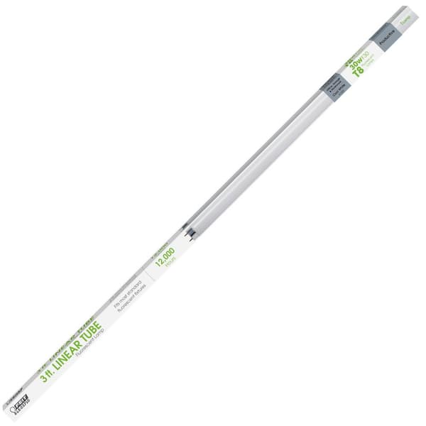 NYLL - 3 FT/ 36” Plug & Play LED Tube - Soft White (3000K) T8 LED Directly  Relamp 30W Fluorescent Bulbs F30T8/SW, F30T12/SPX30 SP, F30W 830 730