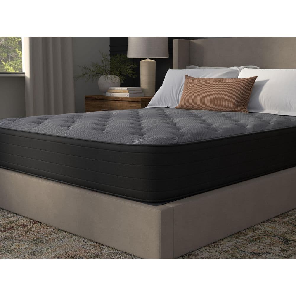 NightsBridge 12" Gray and Black Hybrid Full Mattress