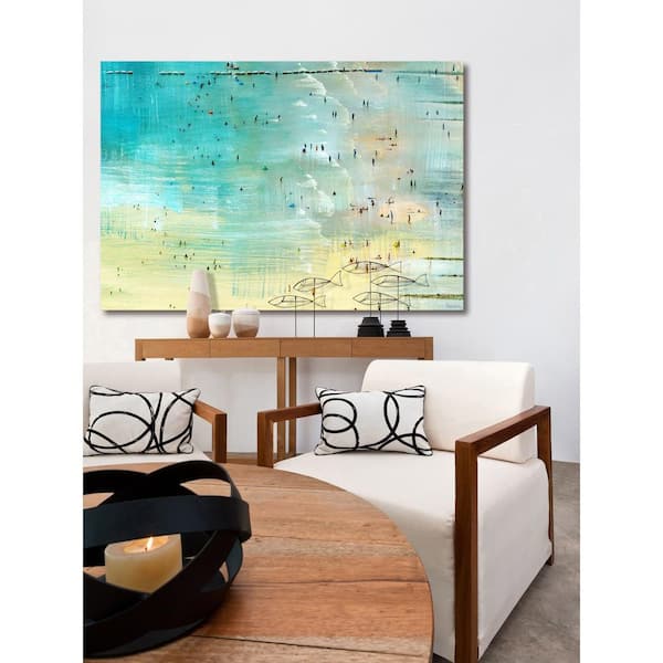 Unbranded 20 in. H x 30 in. W "Specks in the Water" by Parvez Taj Printed Canvas Wall Art