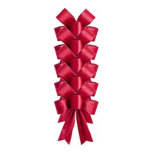 18 in Red Velvet Ribbon Bow