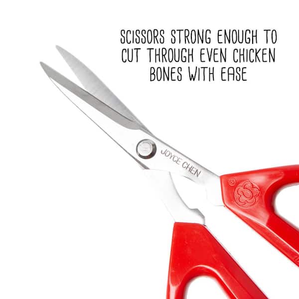 Joyjolt Heavy Duty Poultry Shears Stainless Steel Kitchen Scissors All  Purpose Meat Scissors - Red : Target