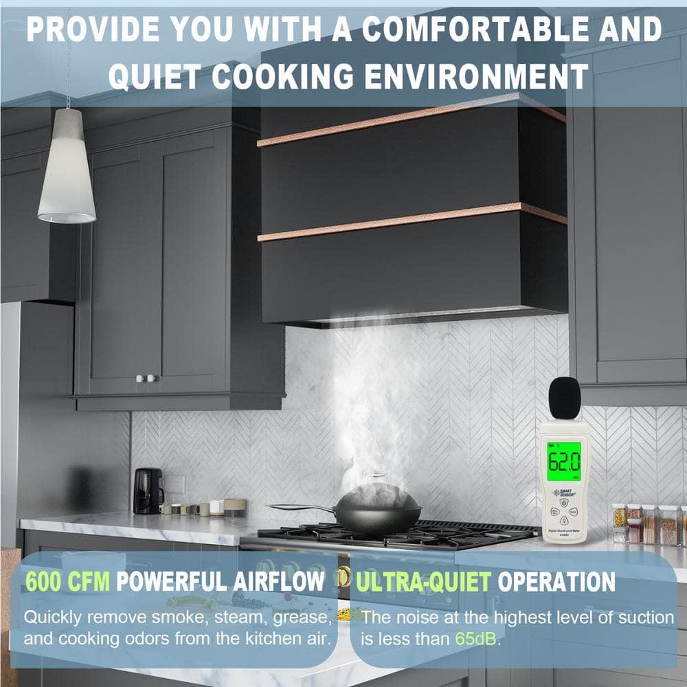 Akicon 30'' Stainless Steel and Copper Wall Mount Range Hood