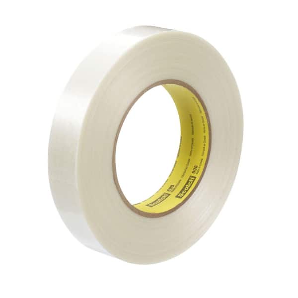 Filament Tape 898, Clear, 24 mm x 55 m, 6.6 mil, 36 Roll/Case, Individually Wrapped Conveniently Packaged