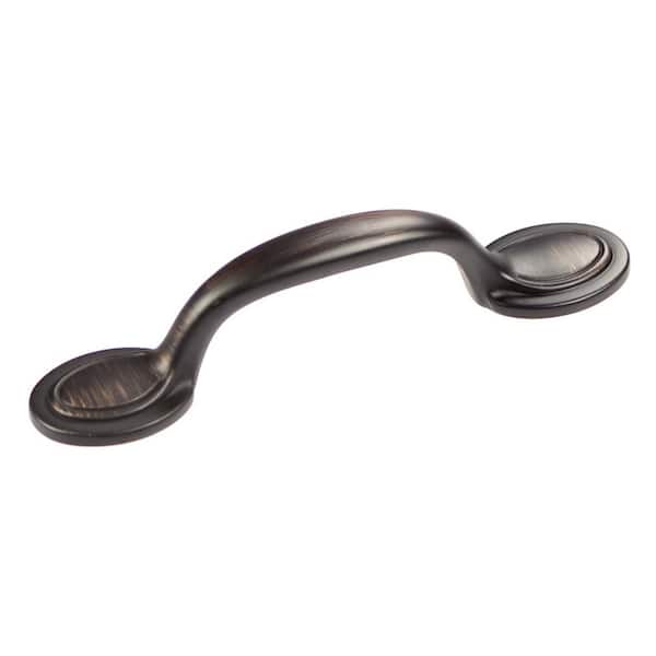 HICKORY HARDWARE Elcipse Collection 3 in. (76 mm) Vintage Bronze Cabinet Door and Drawer Pull