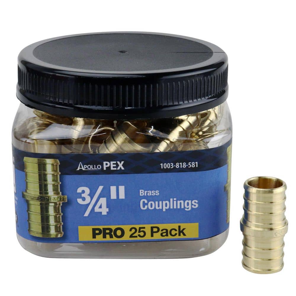 3/4 in. Brass PEX-B Coupling Pro Pack (25-Pack) price history on PriceWatchPro